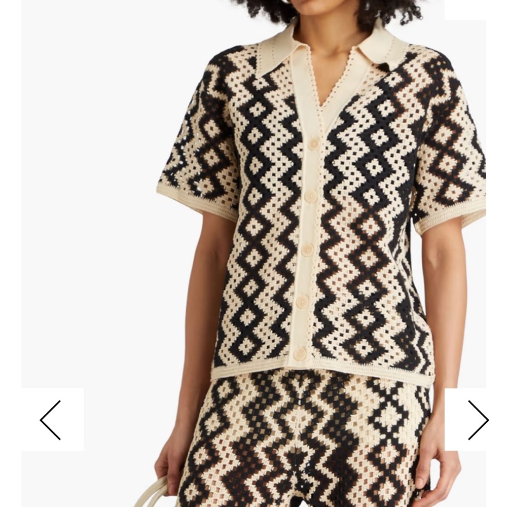 Sandro crochet top